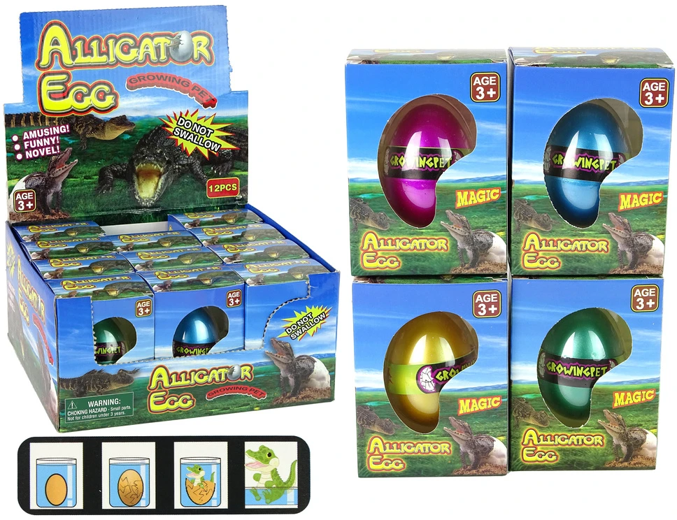 Lean Toys Augantis krokodilo aligatoriaus kiaušinis LeanToys 6 cm