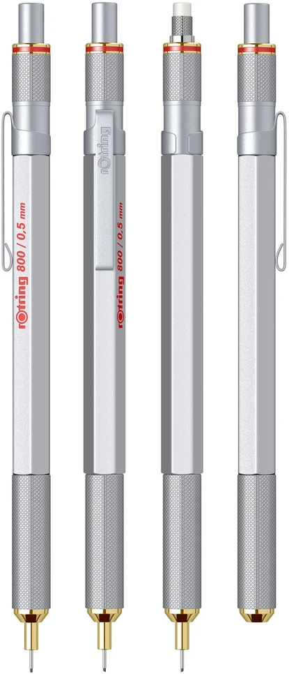 Automatinis pieštukas Rotring 800 0.5 Sidabras - 1904449