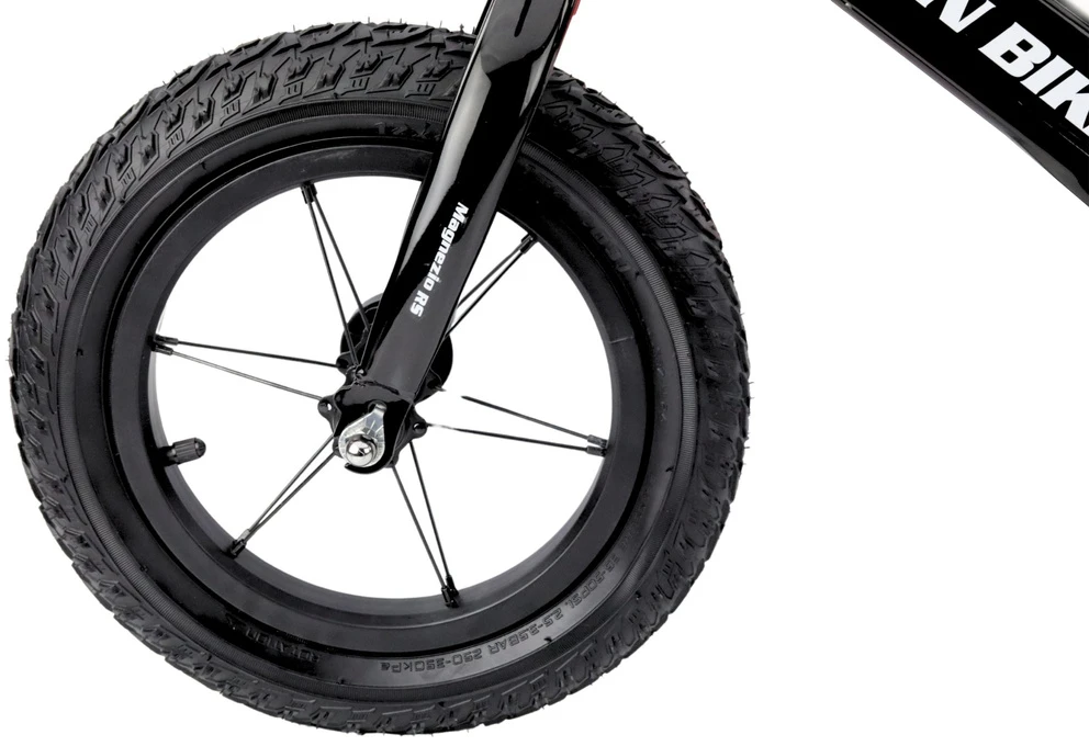 Rower Balansinis dviratukas su magnio rėmu, 31 cm ratai, 3–6 metų vaikams, juodas