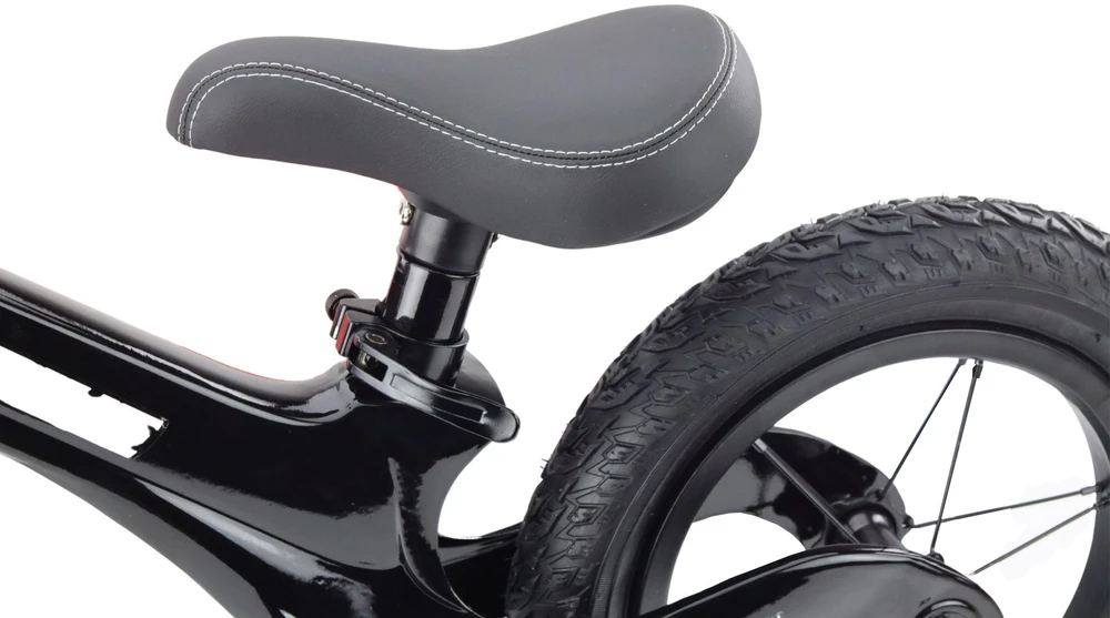 Rower Balansinis dviratukas su magnio rėmu, 31 cm ratai, 3–6 metų vaikams, juodas