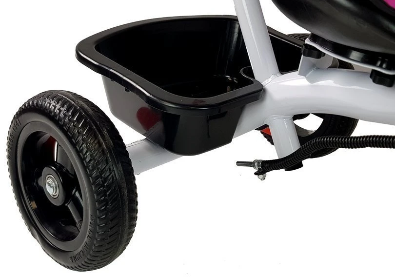 Lean Toys Vaikiškas triratukas PRO300 su stogeliu ir valdymo rankena