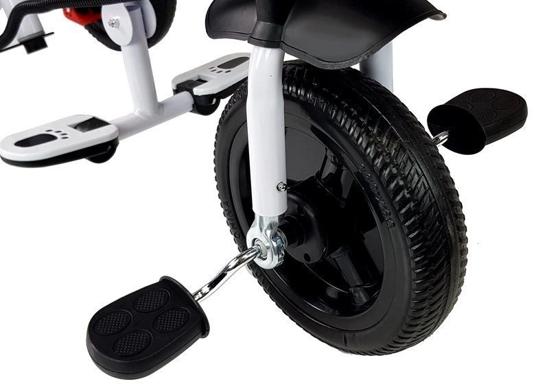 Lean Toys Vaikiškas triratukas PRO300 su stogeliu ir valdymo rankena