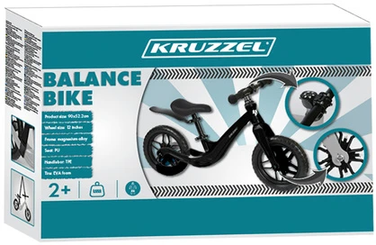 Balance bike juodas Kruzzel 25767