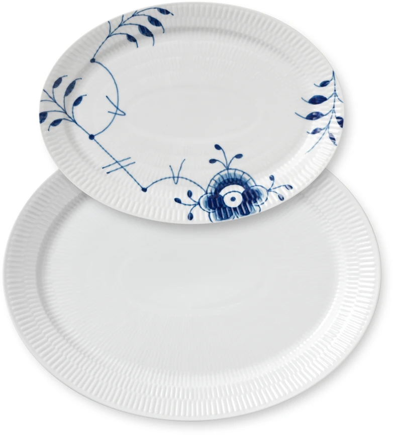 „Royal Copenhagen“ – mišrios ovalios lėkštės – Ø28 cm ir Ø35 cm