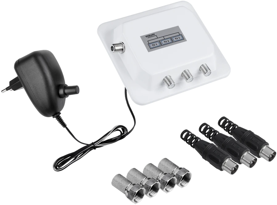 LP Oem DVB-T2 ir analoginis skirstytuvas x 3 televizorius