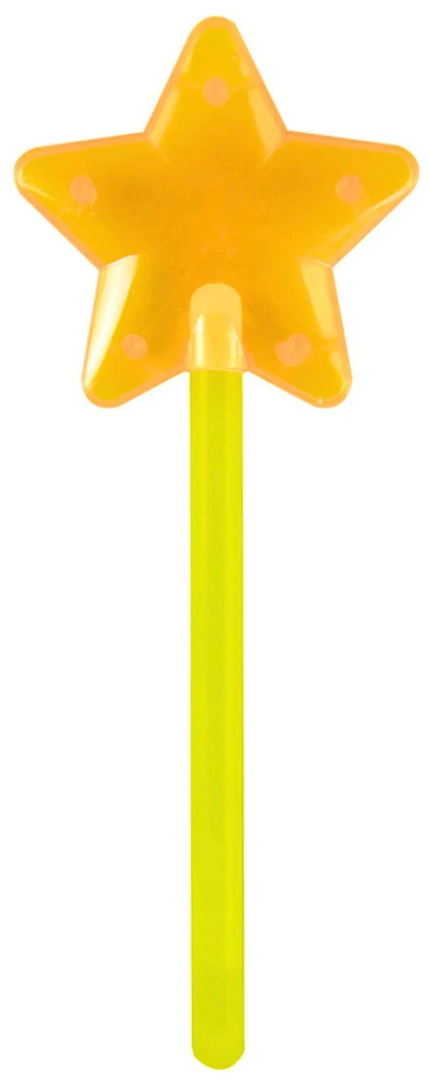 Lean Toys Różdżka Šviečiantis tamsoje fluorescencinis žvaigždės formos lazdelės formos pieštukas neoninis, 22 cm