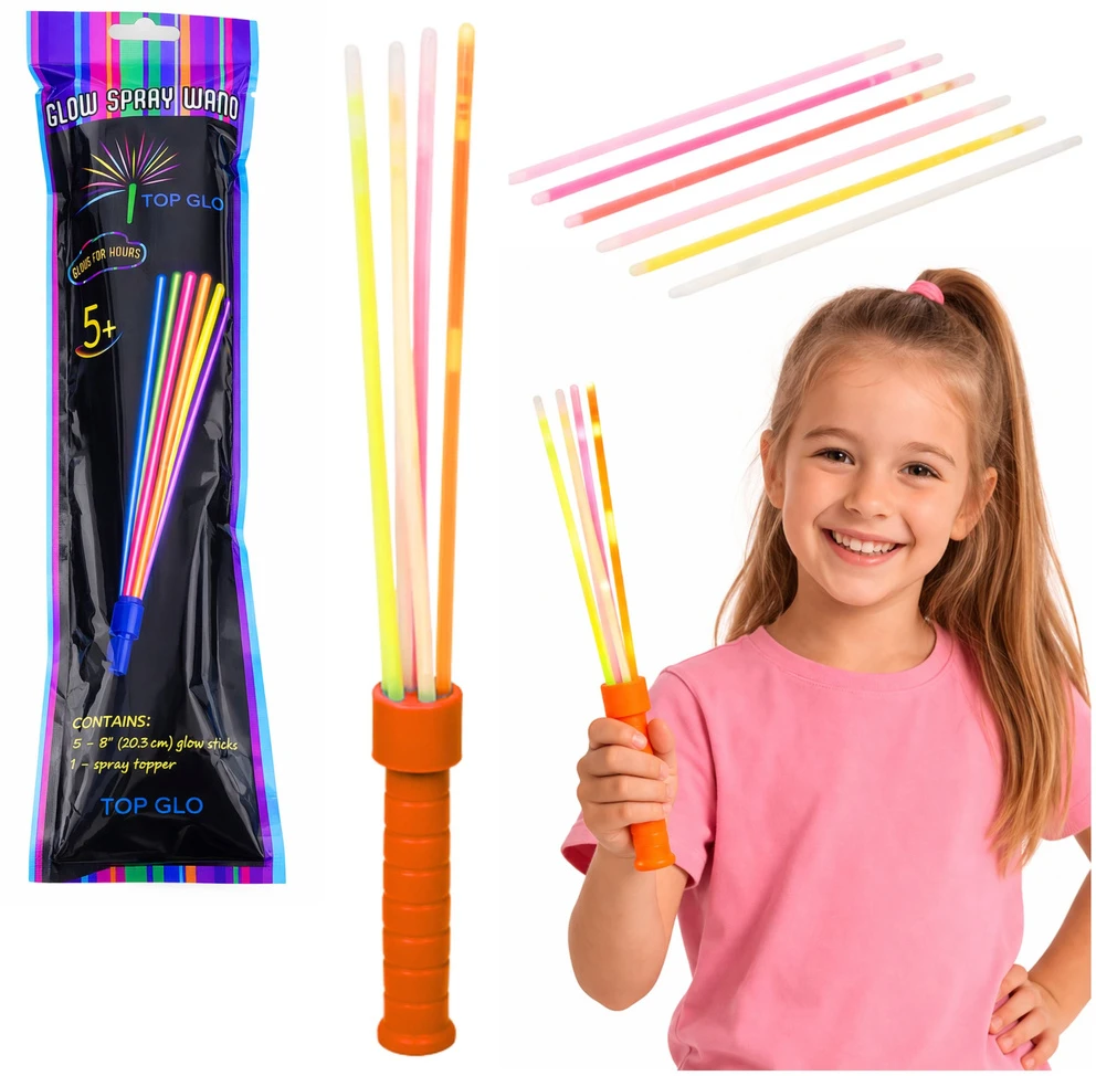 Lean Toys Różdżka Šviečiantis tamsoje neoninis lazdelės formos pagaliukas 29 cm
