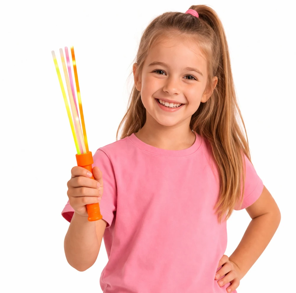 Lean Toys Różdżka Šviečiantis tamsoje neoninis lazdelės formos pagaliukas 29 cm