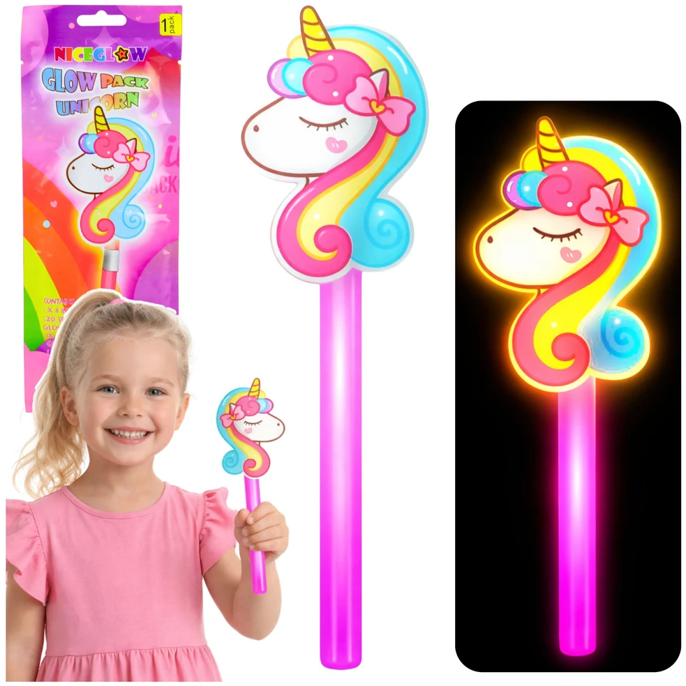 Lean Toys Różdżka Vienaragio fluorescencinis, tamsoje šviečiantis neoninis lazdelės formos lazdelė, 25 cm