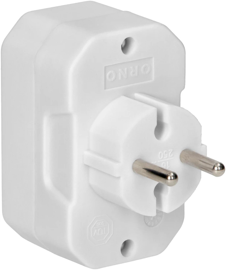 Orno Rozgałęźnik 4x2P euro skirstytuvas, baltas