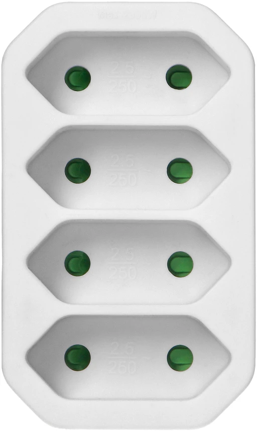 Orno Rozgałęźnik 4x2P euro skirstytuvas, baltas