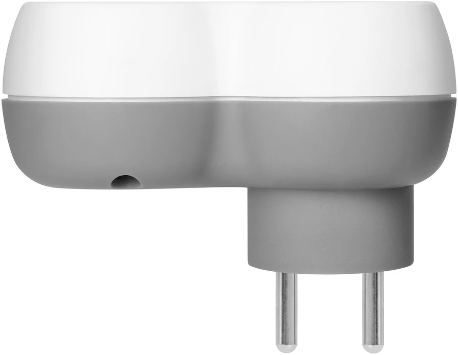 Orno Rozgałęźnik Skirstytuvas 2P+Z, USB-A+C, baltai pilkas