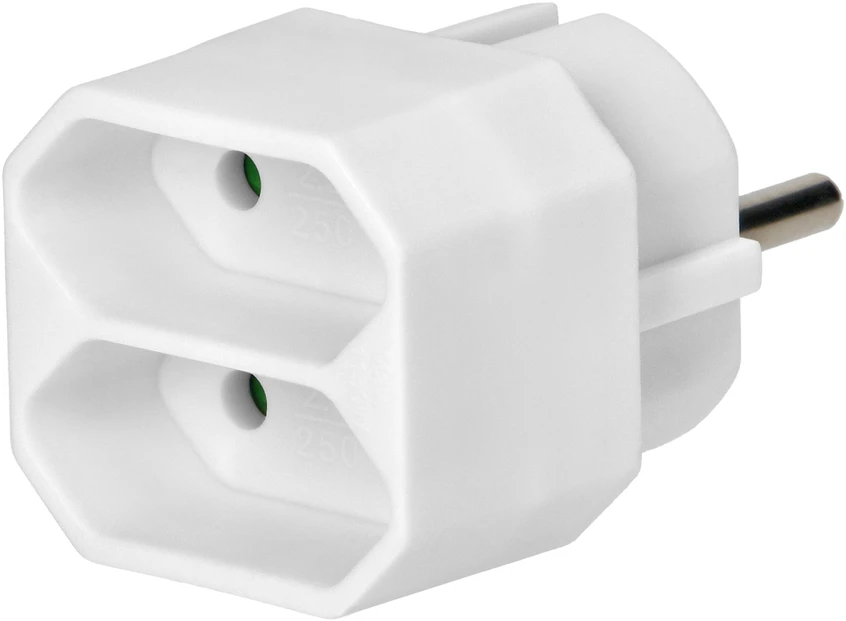 Orno Rozgałęźnik Skirstytuvas 2x2P euro, baltas