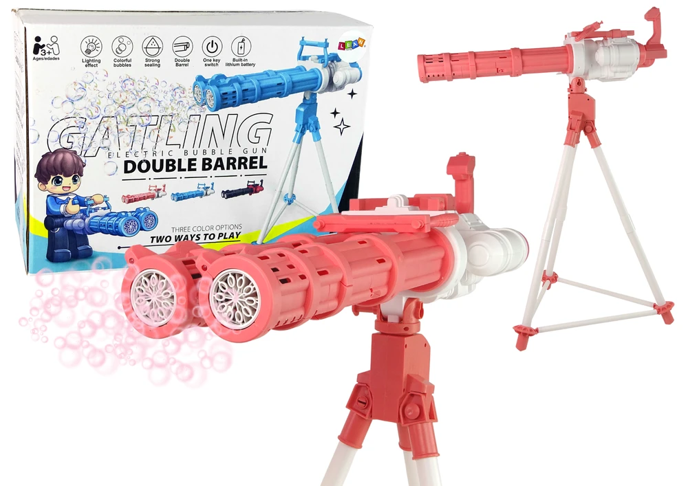 Nils Extreme Muilo burbulų pistoletas Lean Toys su reguliuojamu trikoju