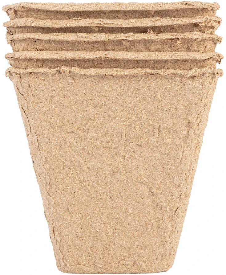 Rozsadniki Durpių sėklų guoliai: 8 x 8 x 7,8 cm, 18 vnt.