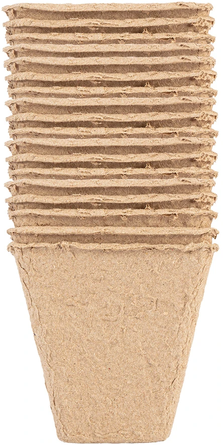 Rozsadniki Durpių sėklų guoliai: 8 x 8 x 7,8 cm, 18 vnt.