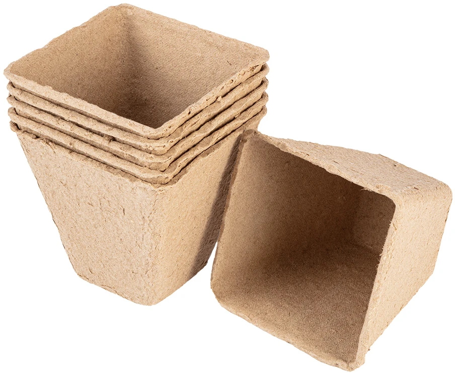 Rozsadniki Durpių sėklų guoliai: 8 x 8 x 7,8 cm, 18 vnt.