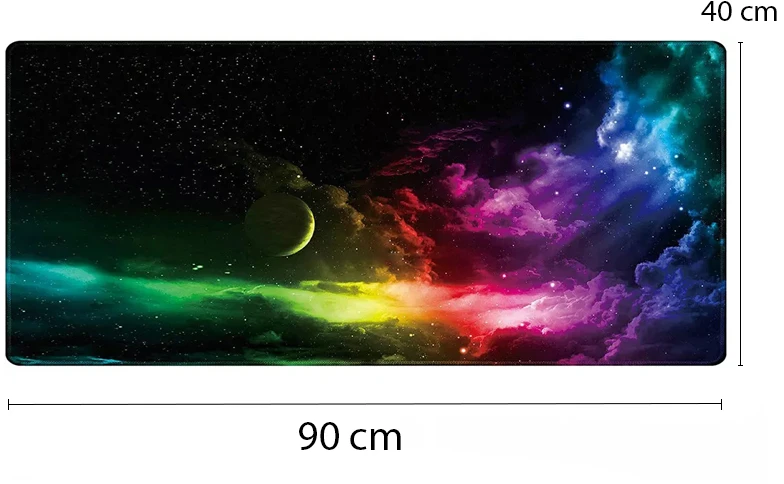 Retoo 2mag.drzwierz žaidimų pelės kilimėlis stalui XXL 90x40 -e726