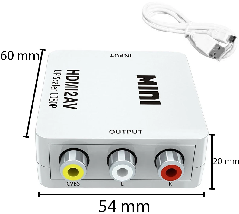 AV RCA į HDMI signalo adapteris