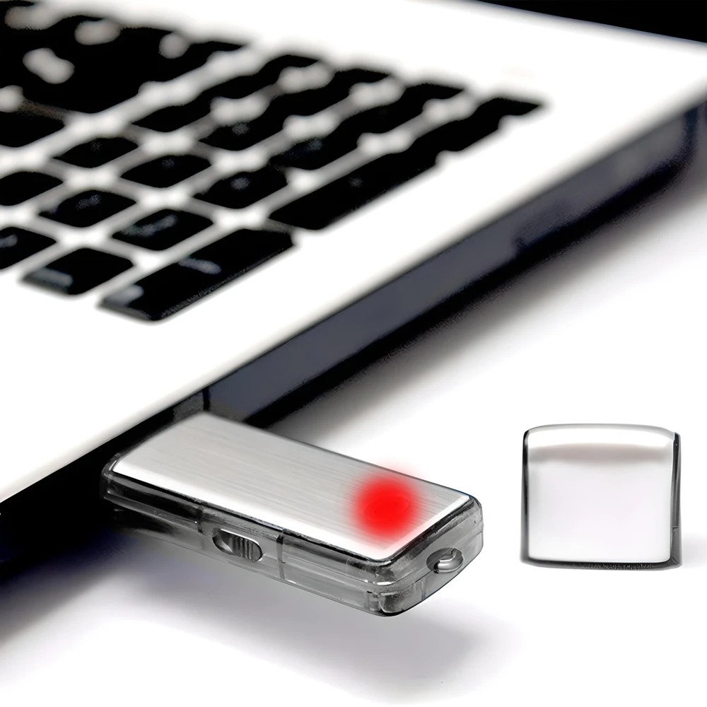 Dyktafon Diktofonas Šnipinėjimo balso įrašymo įrenginys, mini pasiklausymo, USB atmintinė, 8 GB, 16 valandų atmintis - E285