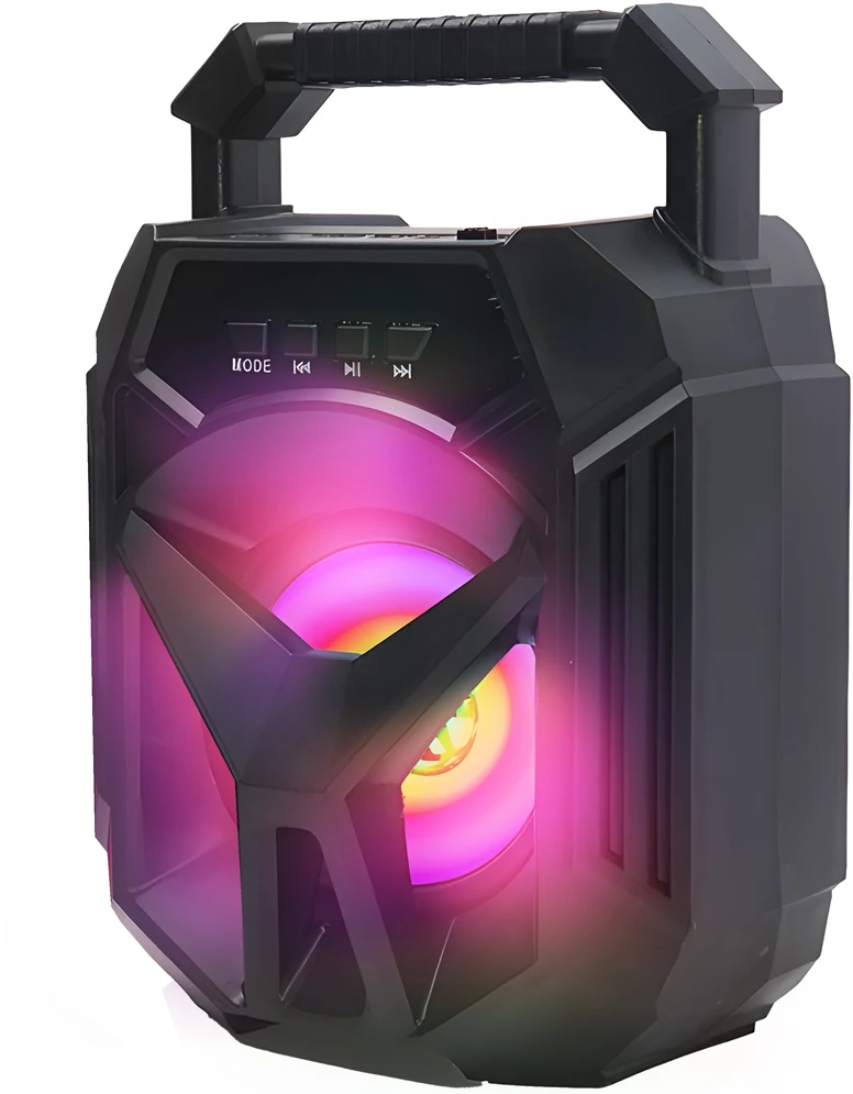 RTO Nešiojamas belaidis bluetooth garsiakalbis boombox rgb usb tf kortelė aux 400w