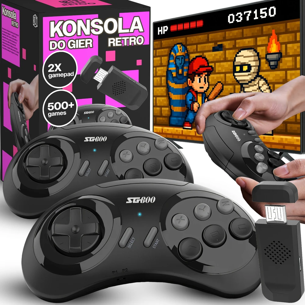 Gra TV žaidimas 5000+ retro žaidimų Mini belaidis TV HDMI konsolė 90-iesiems - ER1193