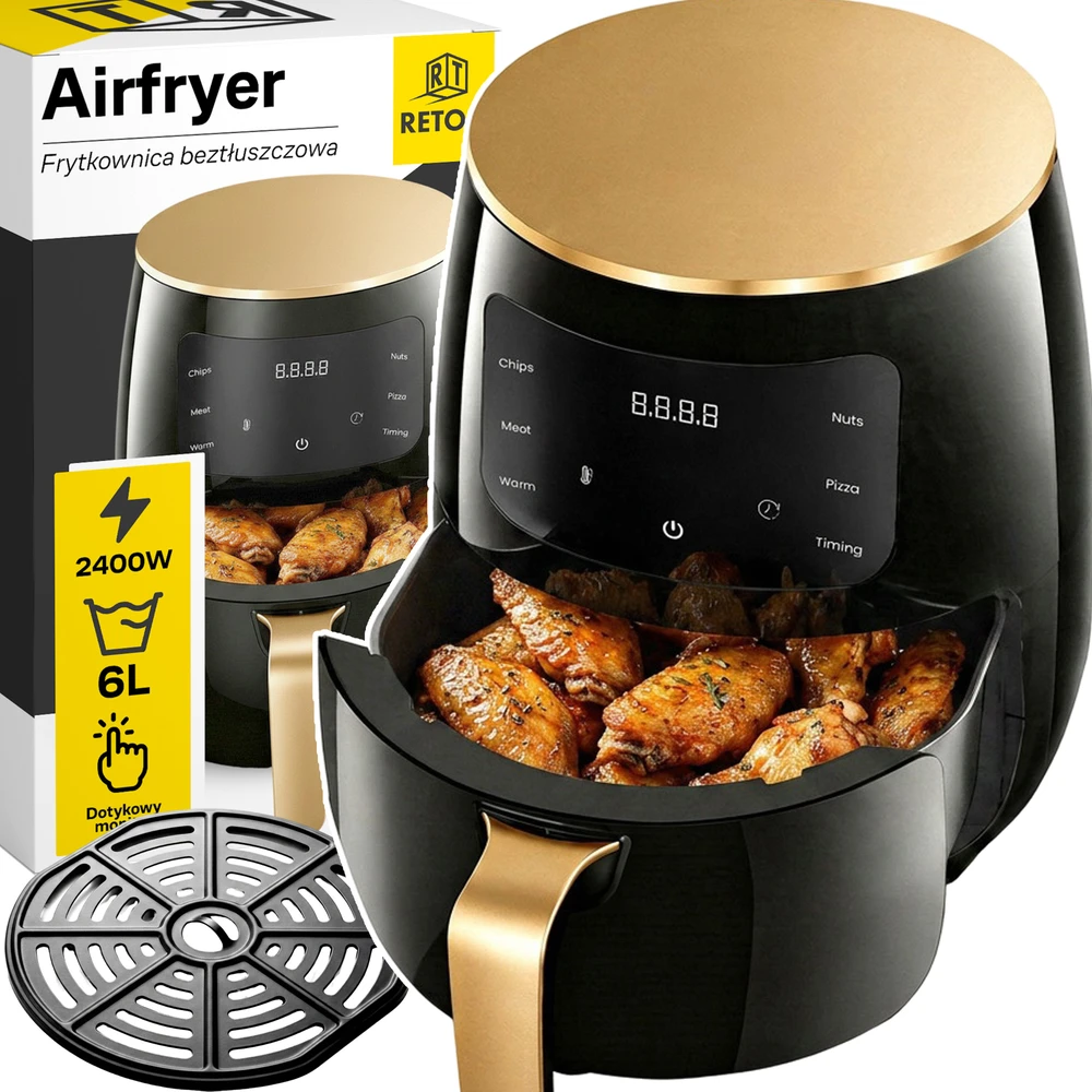 Retoo „CrispMaster“ 6 l gruzdintuvė