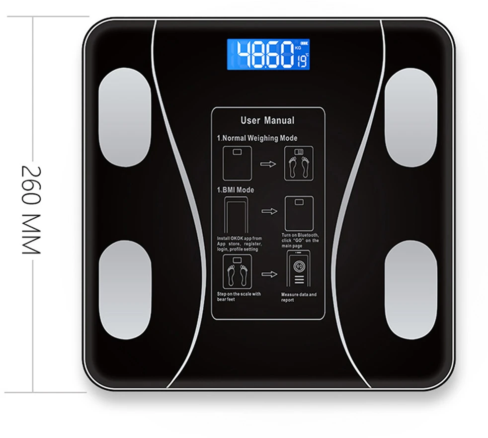Inteligentna Vonios svarstyklės SmartWeigh