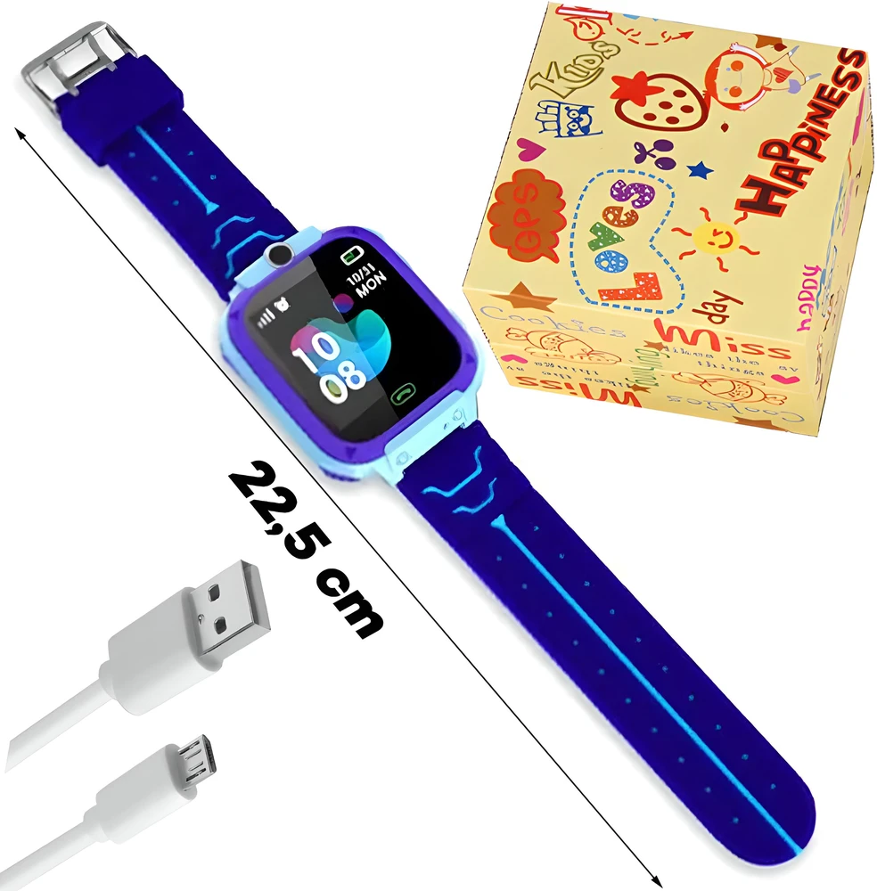 Smartwatch Išmanusis laikrodis Išmanusis laikrodis q12 / išmanusis laikrodis q12 mėlynas