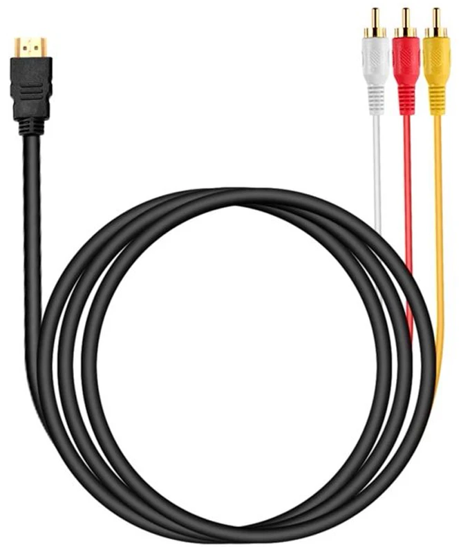 Retoo Kabelio adapteris, 3x RCA, HDMI, 2.0, garso ir vaizdo, 1,5 m, -e383