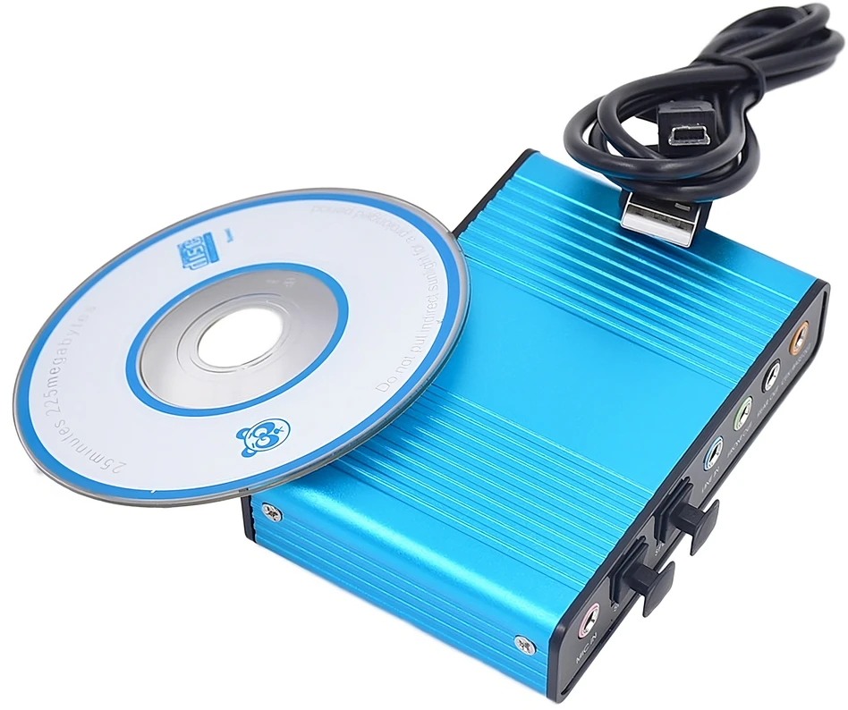 RTO USB garso plokštės adapteris su lizdu 5.1 ir 7.1
