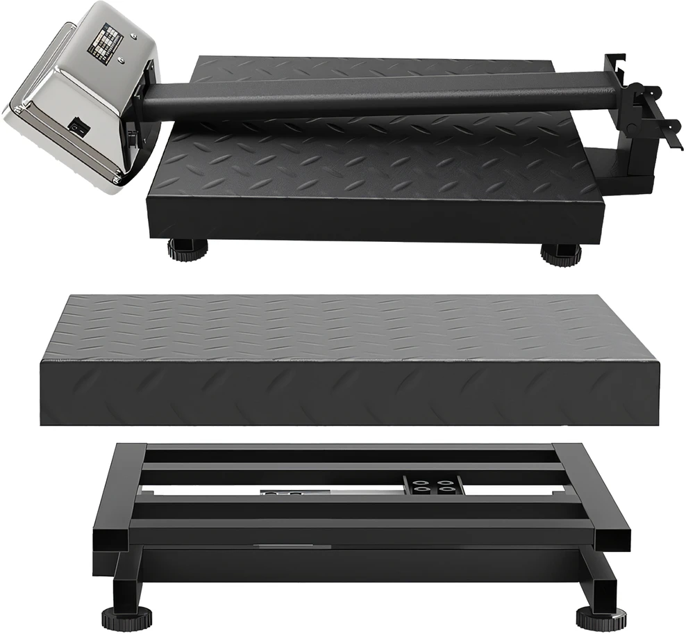 Kontener Konteinerinės elektroninės sandėlio svarstyklės, prekybos platforma, 150 kg, tikslios, prekėms - ER1256