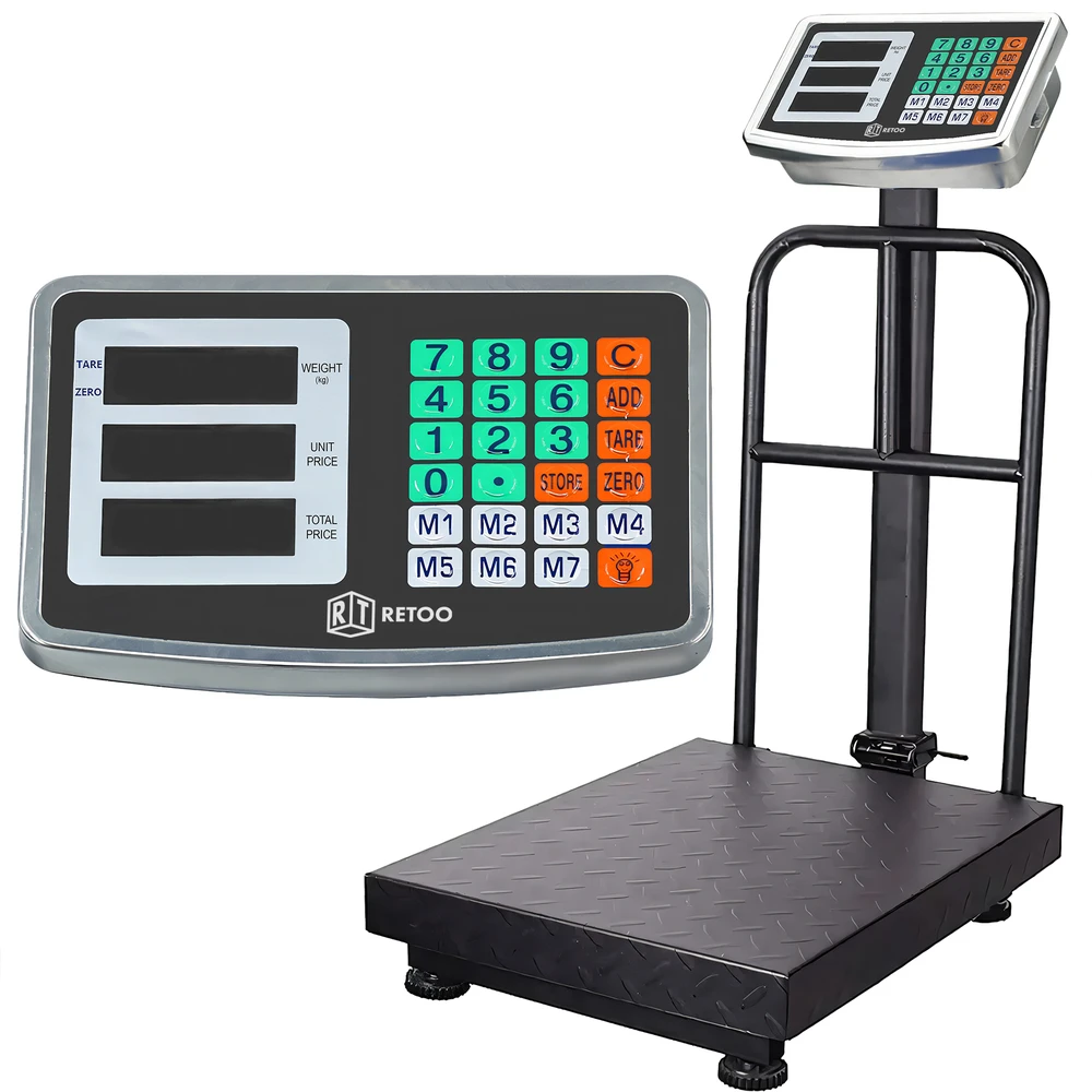 Kontener Konteinerinės elektroninės sandėlio svarstyklės, prekybos platforma, 150 kg, tikslios, prekėms - ER1256