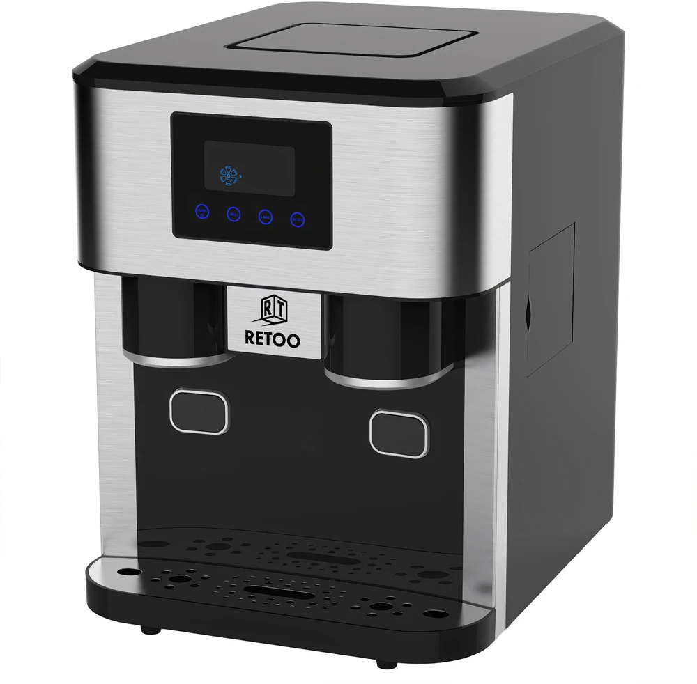 Kostkarka Ledo gaminimo aparatas, vandens dozatorius, smulkintuvas, 3 viename, 380 W, LED, jutiklinis skydelis - or1327