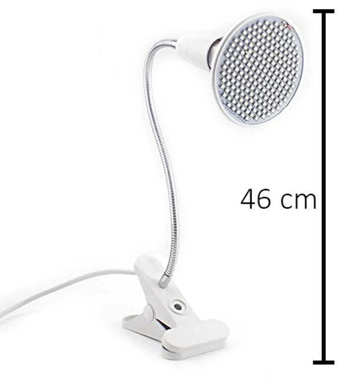 Lampa Augalų augimo lempa 200 LED auginimo panelės spaustukas 20 W E27 sriegis kilnojamas -E563