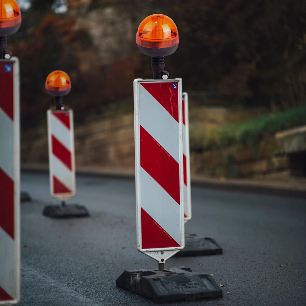 Lampa Didelė mirksinti LED įspėjamoji lemputė 12 V 24 V