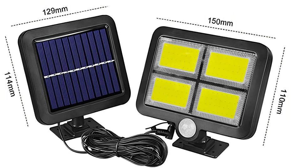 Lampa Saulės lempa SunSentry 128 LED
