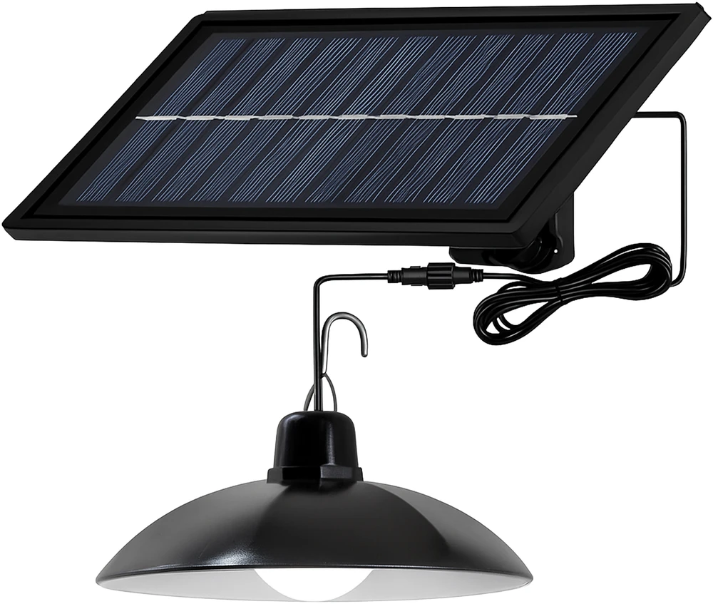 Lampa Saulės energija varomas pakabinamas sodo sietynas, atsparus vandeniui, 12 W - E896