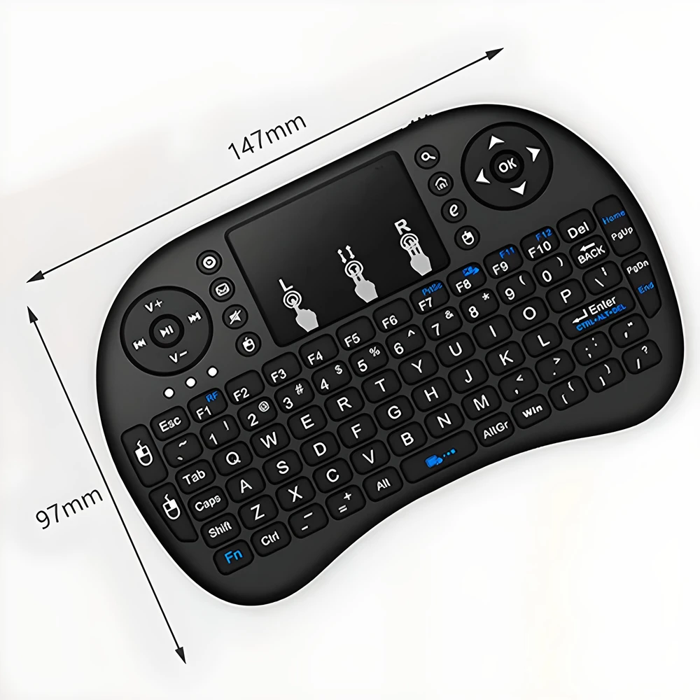 RTO Mini belaidė klaviatūra i8 smart tv bluetooth -e151