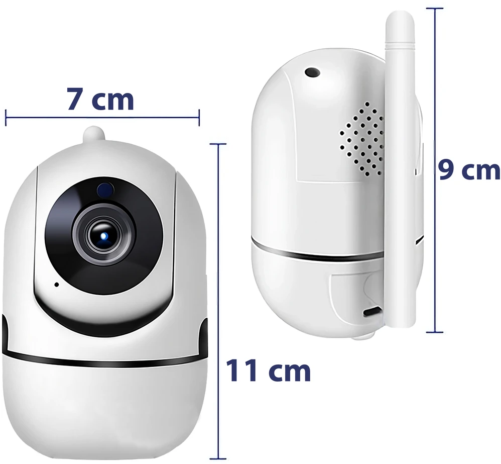 RTO Mobili auklė ip kamera obrotowa hd wifi ir