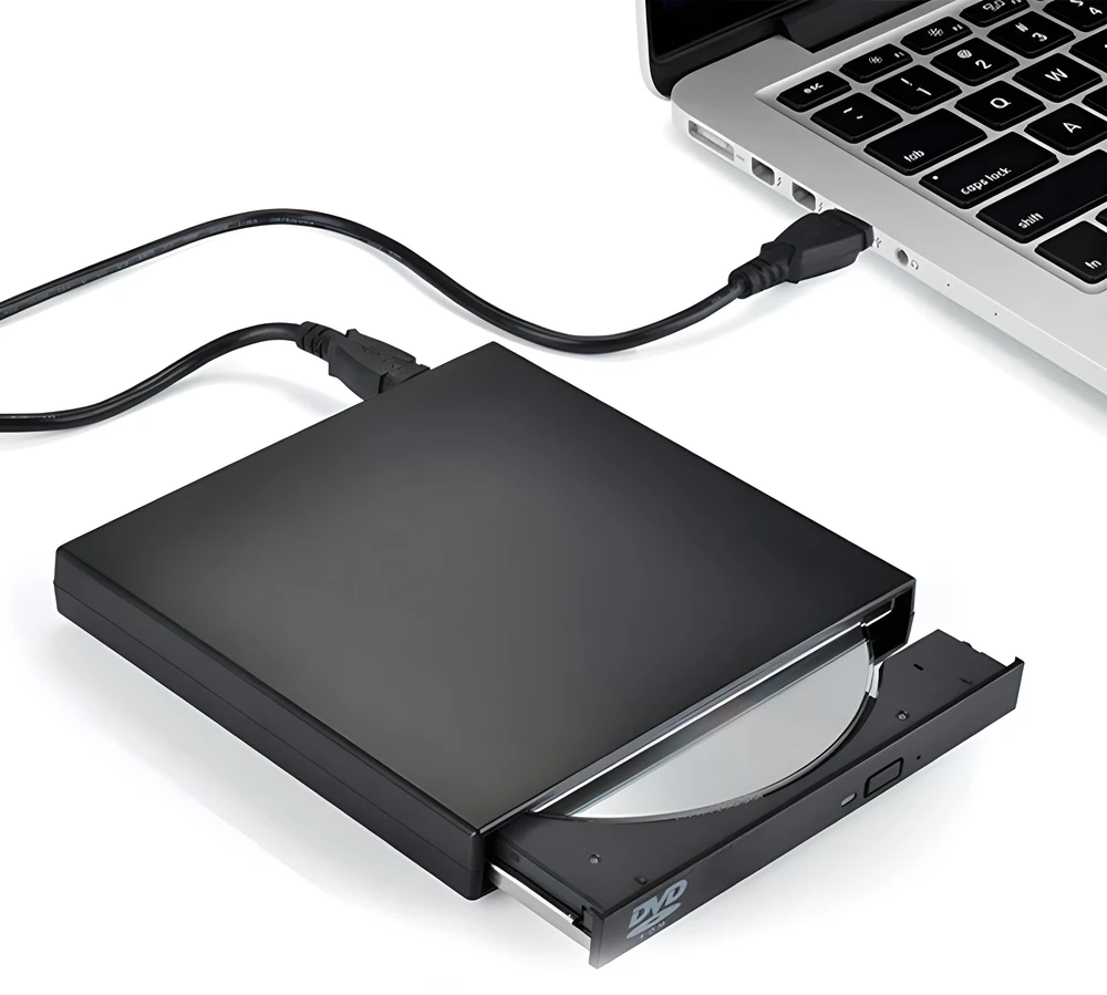 RTO Išorinis CD-R/DVD-ROM/RW įrenginys USB 2.0, CD įrašytuvas, nešiojamas grotuvas -E035