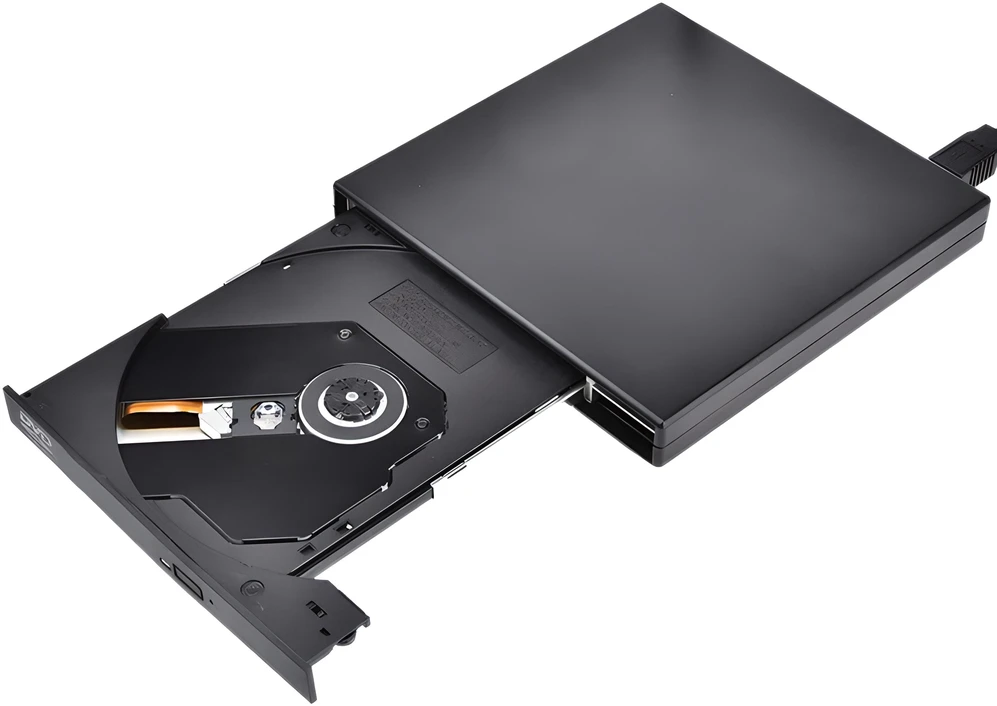 RTO Išorinis CD-R/DVD-ROM/RW įrenginys USB 2.0, CD įrašytuvas, nešiojamas grotuvas -E035