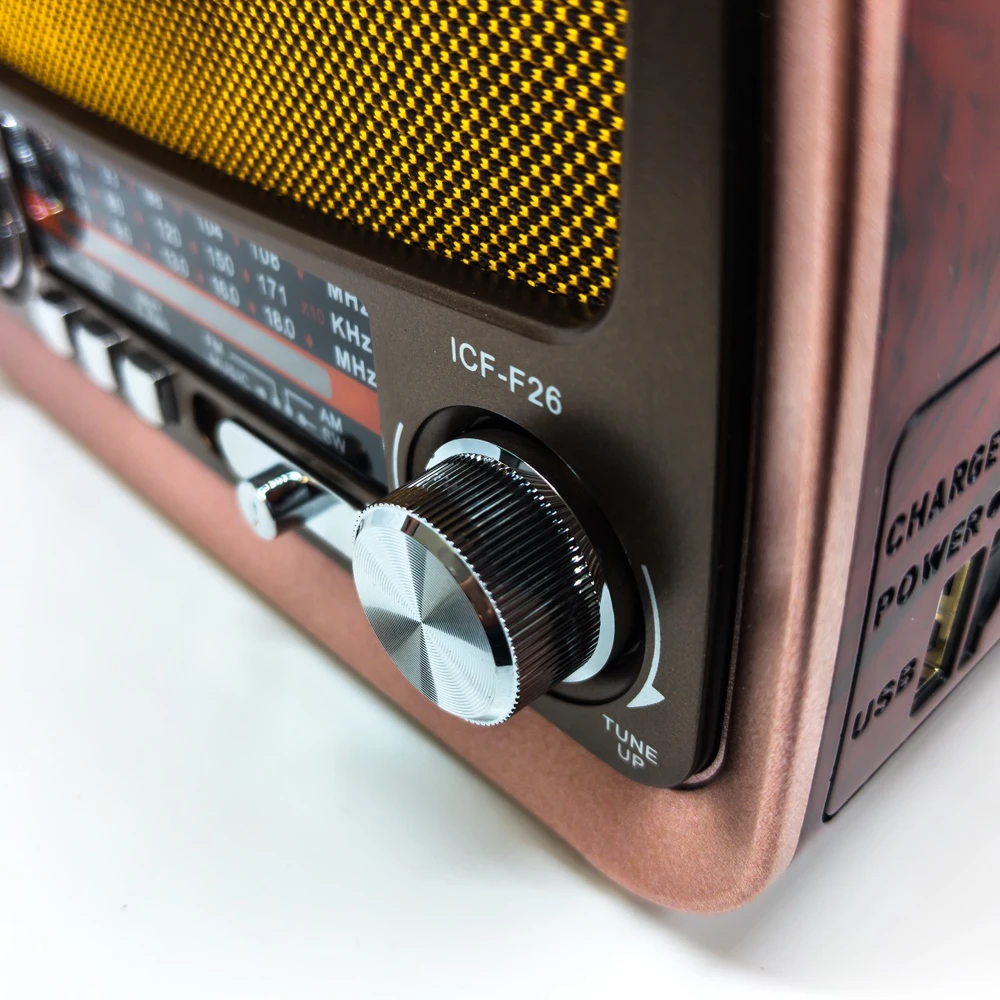 Przenośne Nešiojamasis virtuvės radijas su retro FM, Bluetooth, USB, SD
