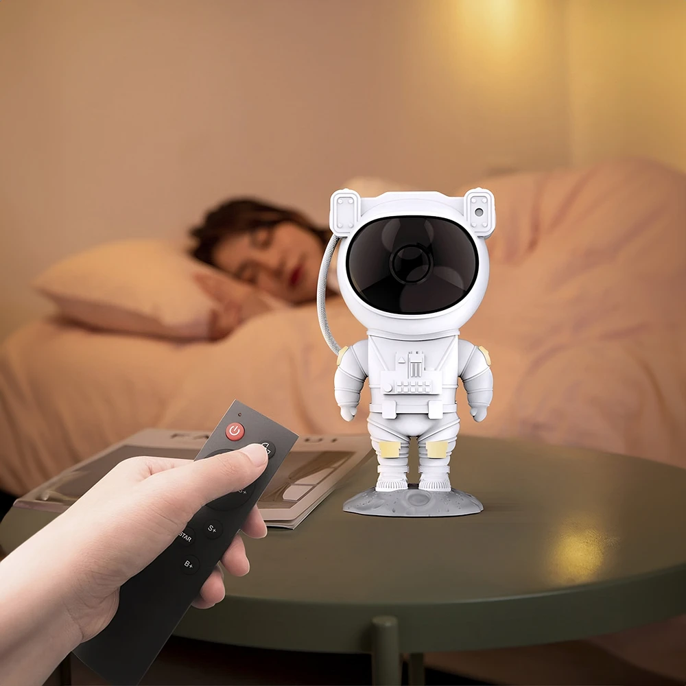 Blackmoon Astronauto žvaigždžių projektorius, vaikų naktinė lemputė, kosmoso projektorius, nuotolinio valdymo pultas -e796
