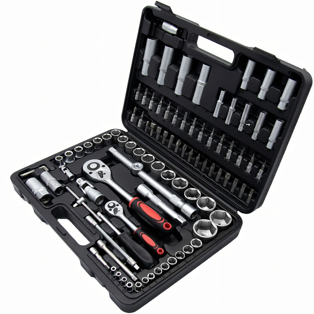 Kraft&Dele E-h EH lizdinių raktų rinkinys, 108 dalių lizdinių raktų dėklas, „Torx“ antgaliai -OR1252