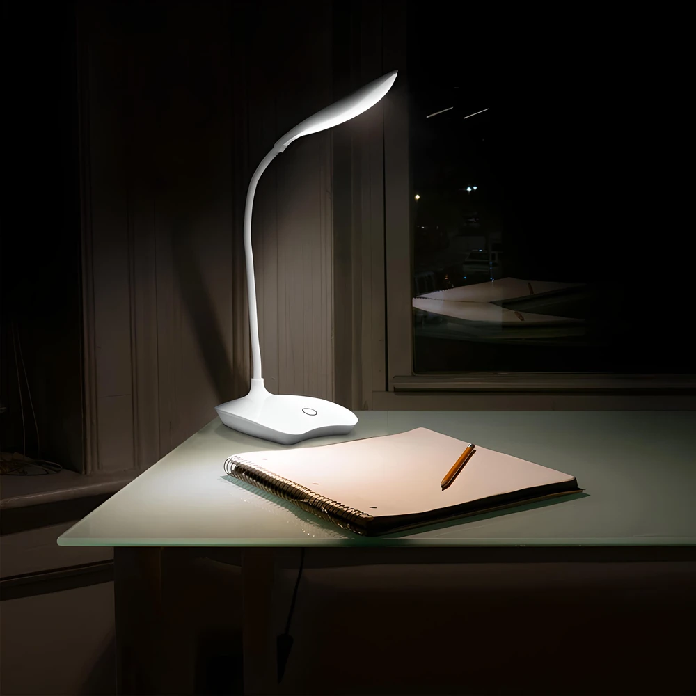 Lampka Mokyklinė stalo lempa, 14 LED, USB, lietimui jautrus -e007