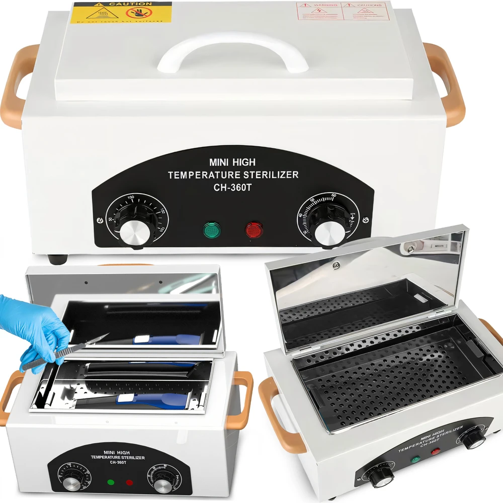 RTO Sterilizatorius gorącym powietrzem timer 300w dezynfekcja narzędzi 220°c balta - er1258