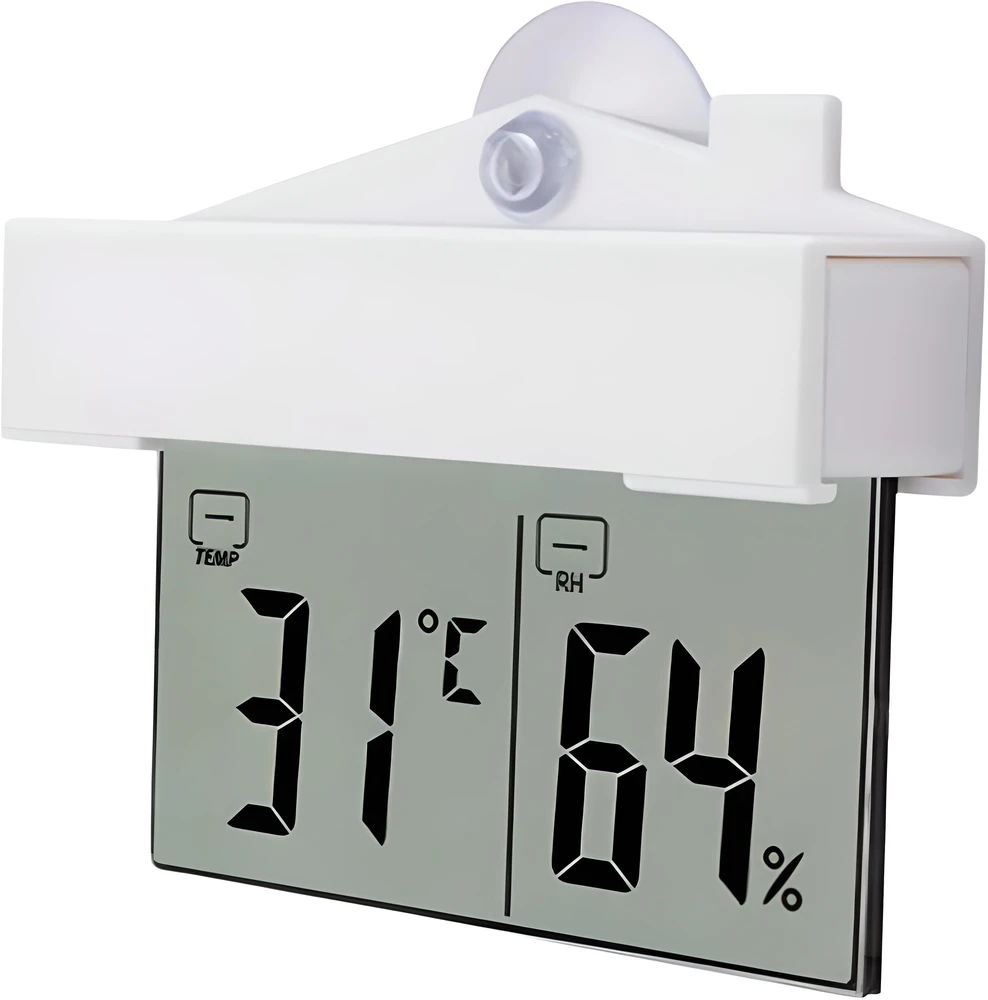 RTO lauko termometras, vidaus termometras, langų termometras, skaitmeninis higrometras °C/°F