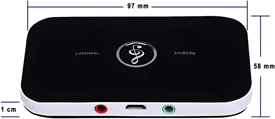 Transmiter „Bluetooth“ siųstuvo adapterio imtuvas + stačiakampis siųstuvas su užrašu e062