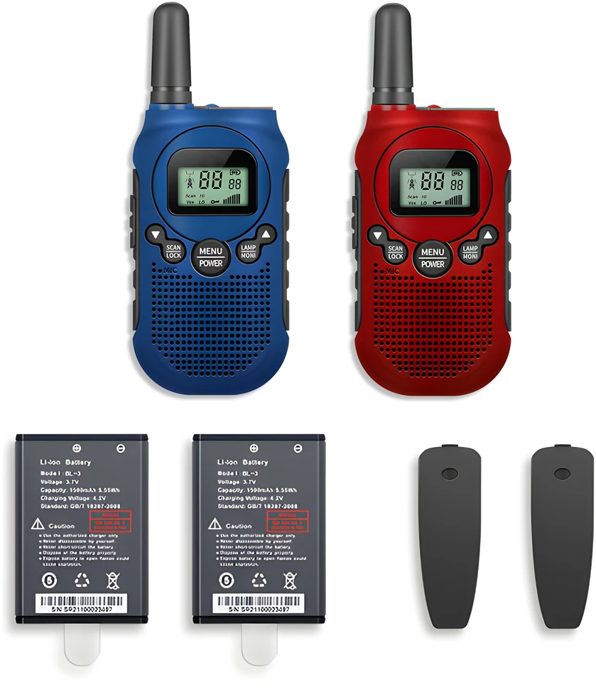 Retoo Walkie Racija 2x „Baofeng“ racija ilgo nuotolio PMR „Vox“ žibintuvėlis - dr291